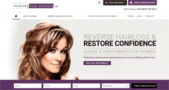 Desktop Screenshot of hairlossforwomen.com