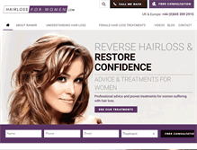 Tablet Screenshot of hairlossforwomen.com